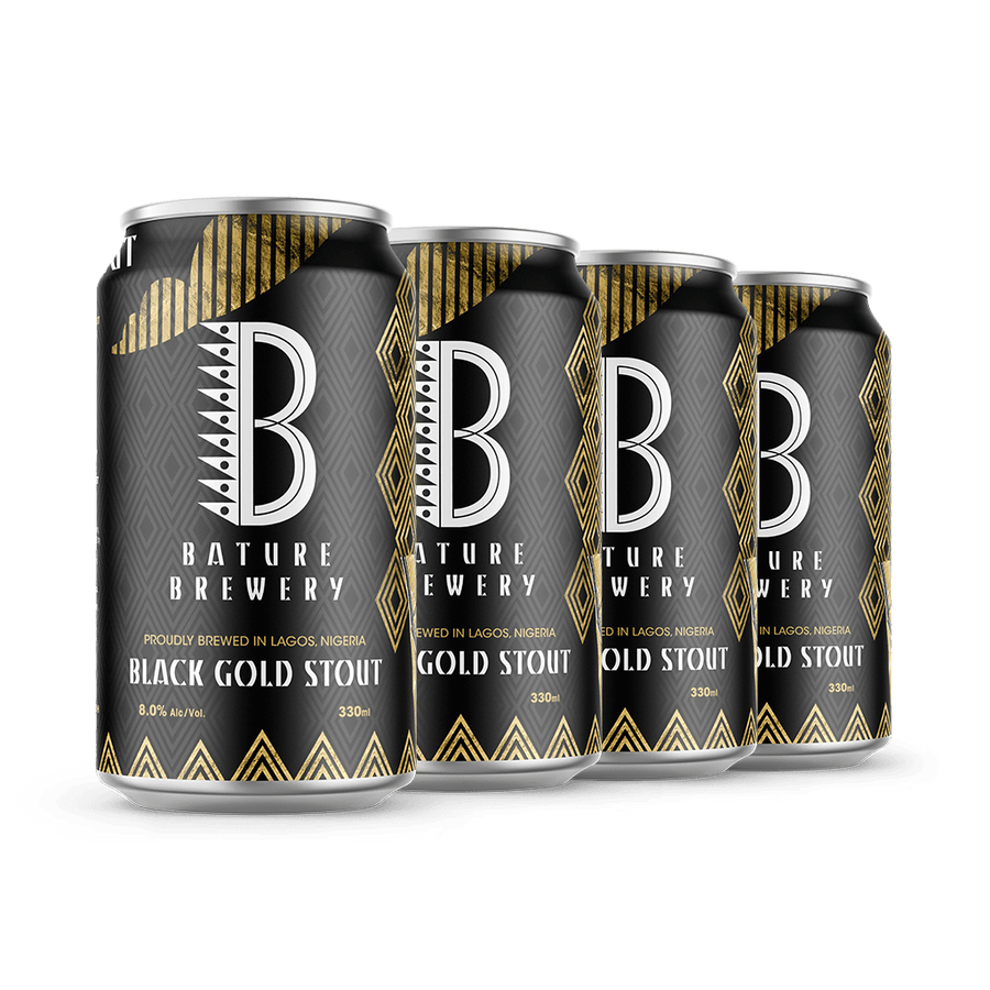 Bature Brewery: Black Gold Stout 4 cans